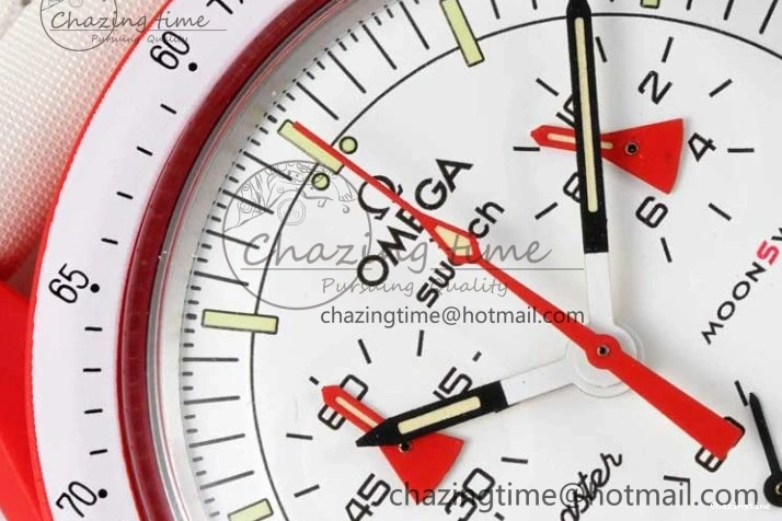 0103 Speedmaster Misson To Mars 1:1 Best Edition White Dial On Nylon Strap Quartz GoAnywhere 7862